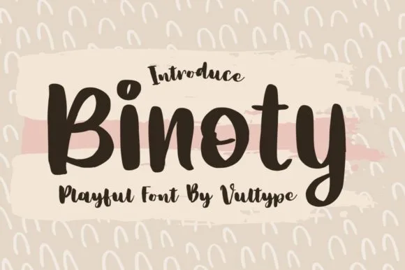 Binoty Font Binoty Font Poster 1