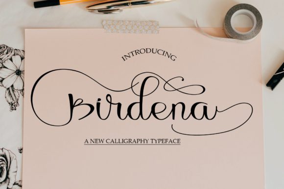 Birdena Font Poster 1