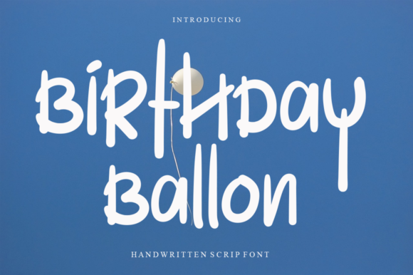 Birthday Ballon Font Poster 1