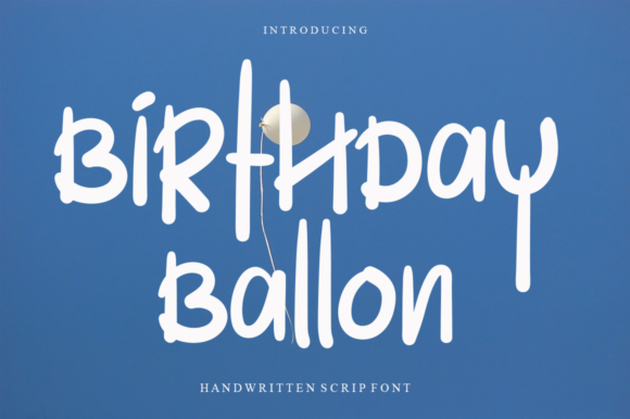 Birthday Ballon Font