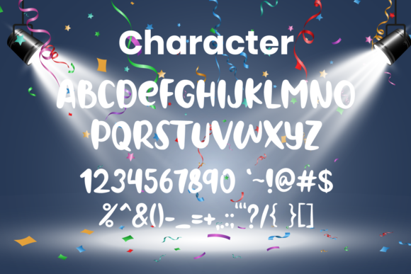 Birthday Holiday Font Poster 3