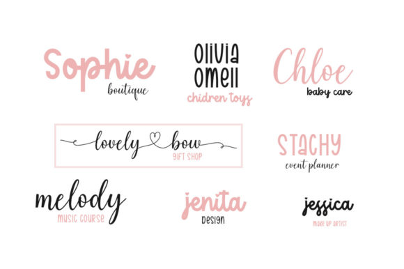 Birthday Lovely Lilia Font Poster 5