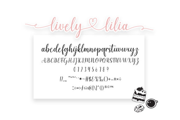 Birthday Lovely Lilia Font Poster 8