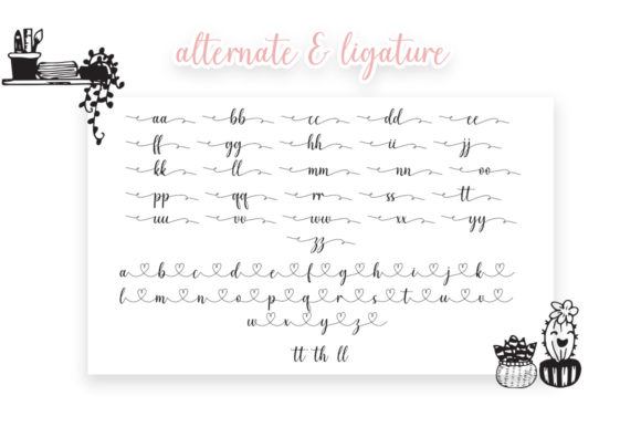 Birthday Lovely Lilia Font Poster 9
