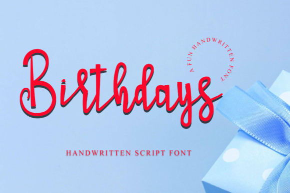 Birthdays Font Poster 1