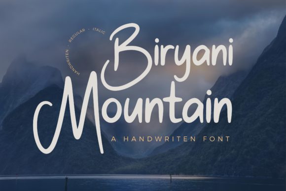 Biryani Mountain Font Poster 1