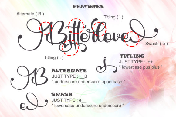 Bitterlove Font Poster 8