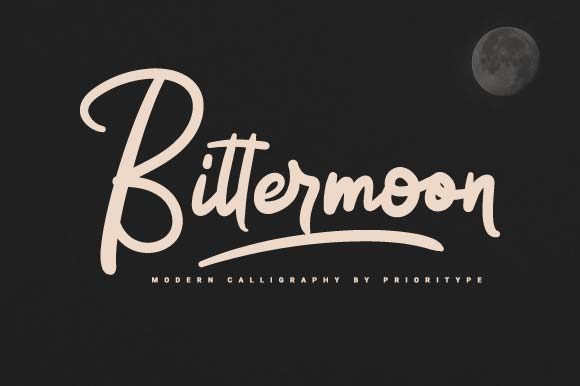 Bittermoon Font Poster 1