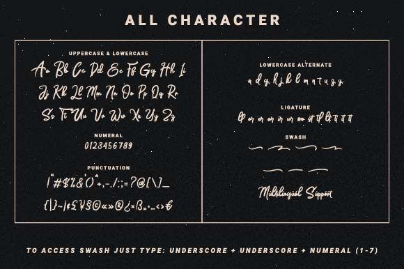 Bittermoon Font Poster 7