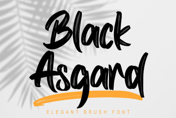 Black Asgard Font Poster 1
