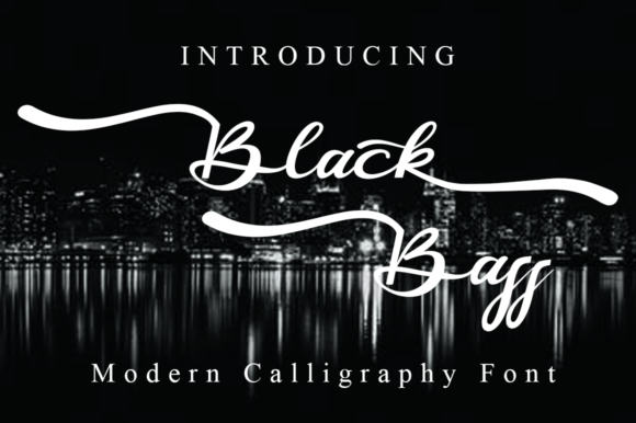 Black Bass Font Poster 1