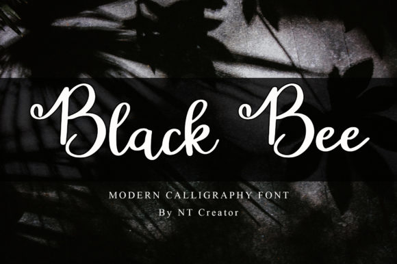 Black Bee Font Poster 1