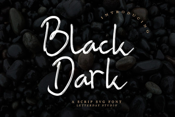 Black Dark Font