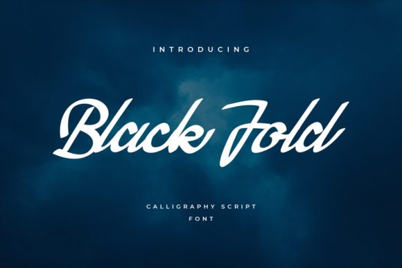 Black Fold Font Poster 1