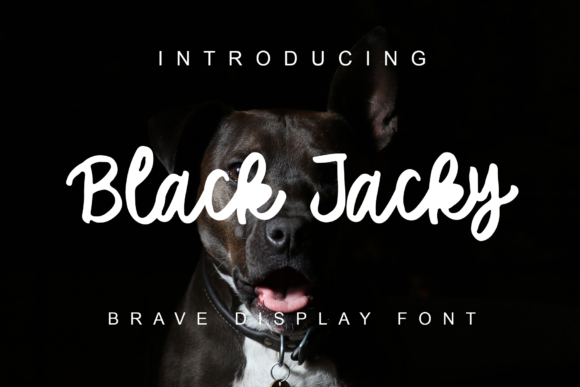 Black Jacky Font Poster 1