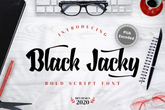 Black Jacky Font Poster 1