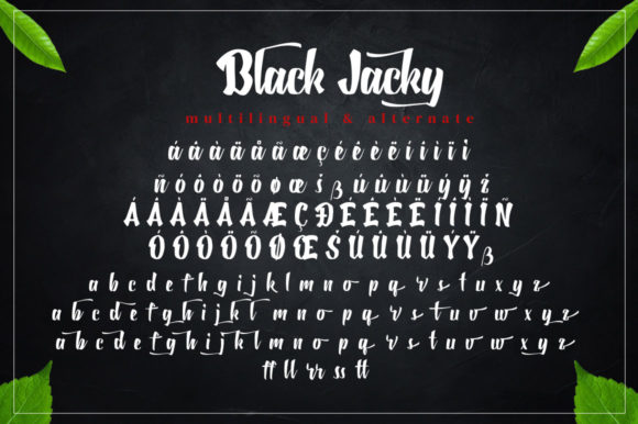 Black Jacky Font Poster 11