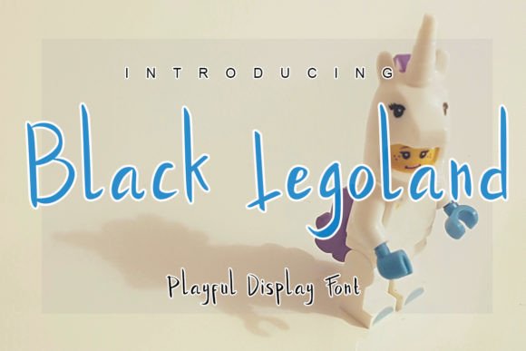 Black Legoland Font Poster 1