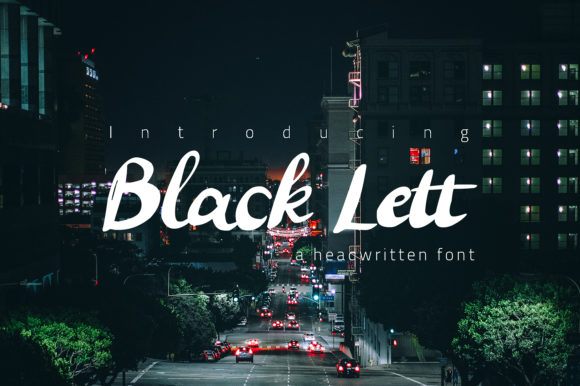 Black Lett Font Poster 1