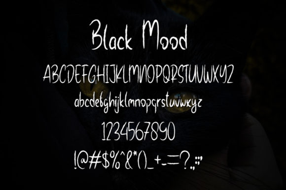 Black Mood Font Poster 5