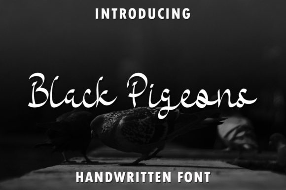 Black Pigeons Font Poster 1