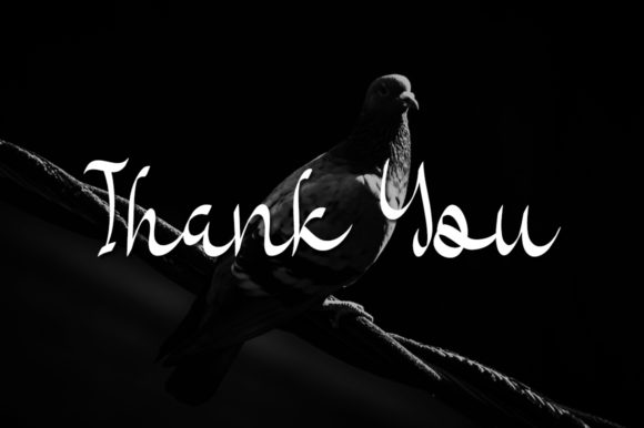 Black Pigeons Font Poster 4