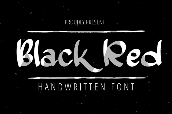 Black Red Font