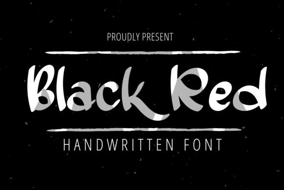 Black Red Font Poster 1