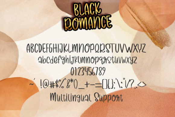 Black Romance Font Poster 7