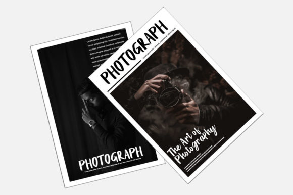 Black Shadow Font Poster 8