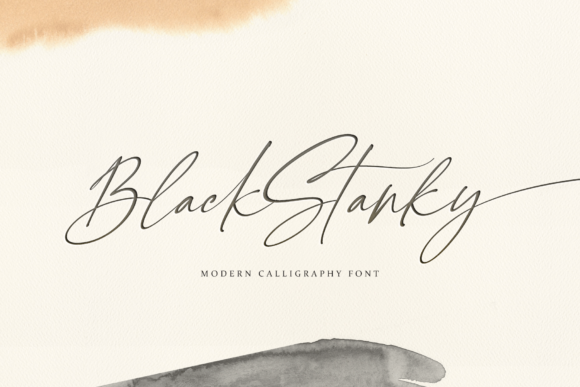 Black Stanky Font Poster 1