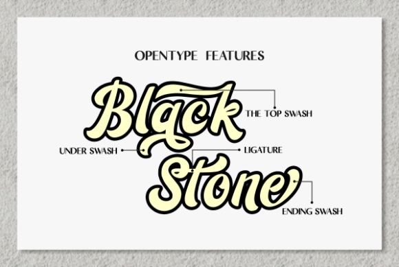 Black Stone Font Poster 9