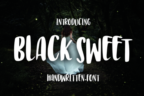 Black Sweet Font Poster 1