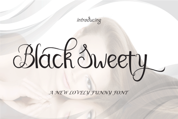 Black Sweety Font Poster 1