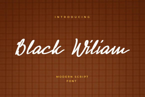 Black Wiliam Font Poster 1