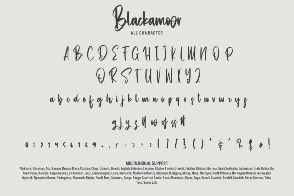 Blackamoor Font Poster 7