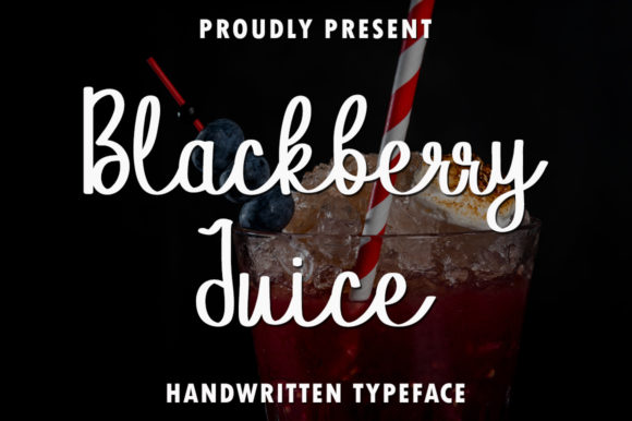 Blackberry Juice Font Poster 1
