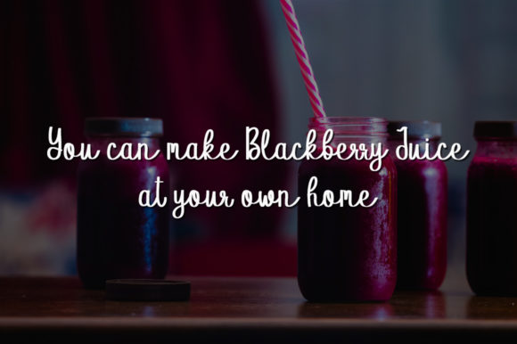 Blackberry Juice Font Poster 2