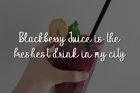 Blackberry Juice Font Poster 3
