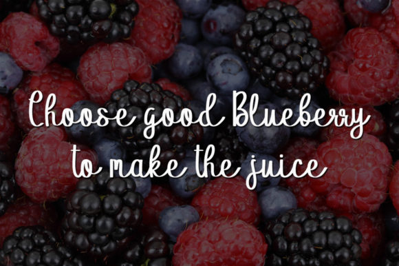 Blackberry Juice Font Poster 4