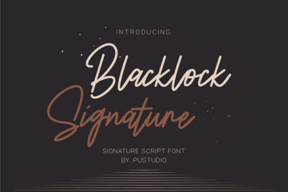 Blacklock Signature Font Poster 1