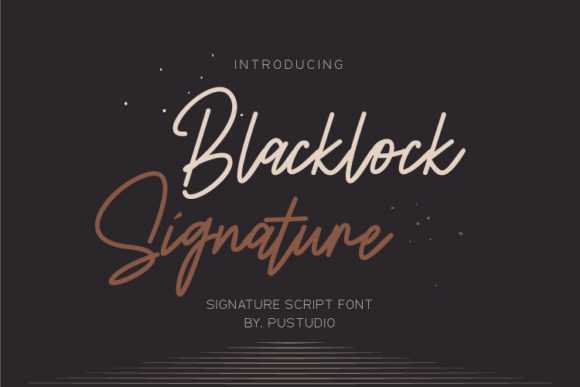 Blacklock Signature Font