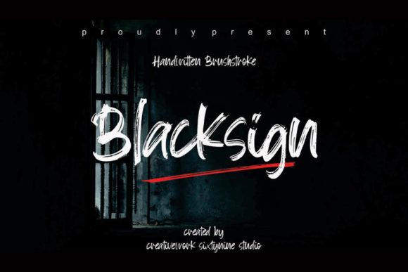 Blacksign Font Poster 1