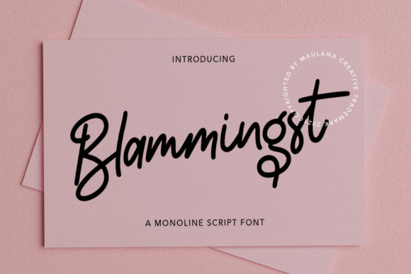 Blammingst Font Poster 1