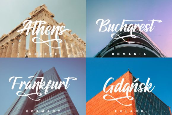 Blandis Font Poster 9