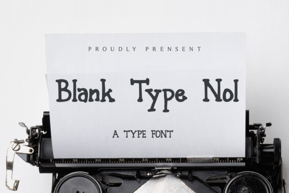 Blank Type Nol Font Poster 1