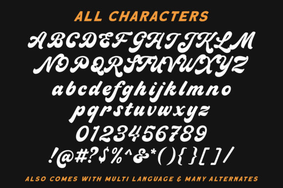 Blantika Font Poster 8