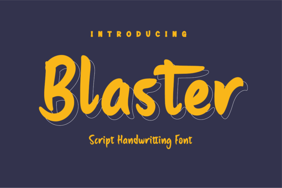 Blaster Font Poster 1