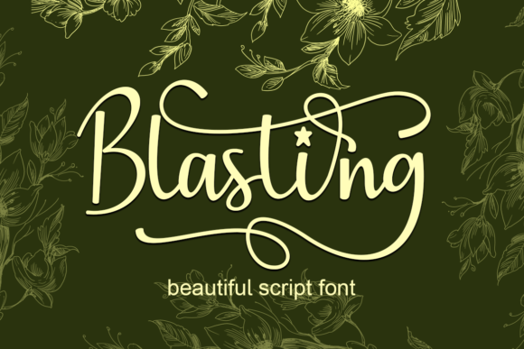 Blasting Font Poster 1