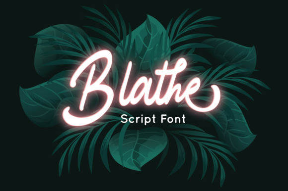 Blathe Font Poster 1